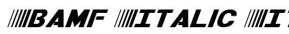 Bamf Italic Italic preview