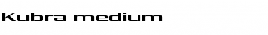 Kubra_medium Font