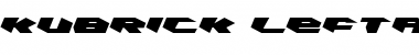 Kubrick Leftalic Font