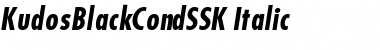 KudosBlackCondSSK Italic Font