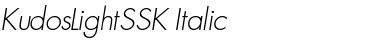 KudosLightSSK Italic Font