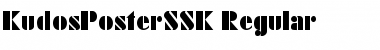 KudosPosterSSK Regular Font