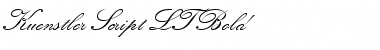 KuenstlerScript LT TwoBold Font