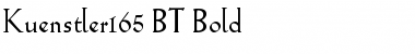 Kuenstler165 BT Bold Font