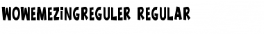 wow emezing reguler Font