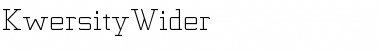 KwersityWider Font