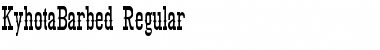 KyhotaBarbed Regular Font