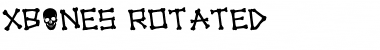 xBONES Rotated Regular Font