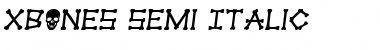 xBONES Semi-Italic Semi-Italic Font