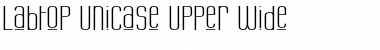 Labtop Unicase Upper Wide Font