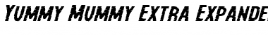 Yummy Mummy Extra-Expanded Italic Font