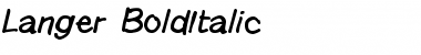 Langer Font