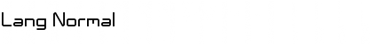 Lang Normal Font Lang Normal Font