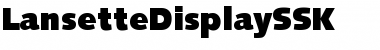 LansetteDisplaySSK Regular Font