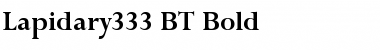 Lapidary333 BT Bold Font