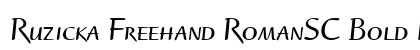 Ruzicka Freehand RomanSC Bold Italic preview