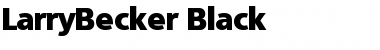 LarryBecker-Black Regular Font