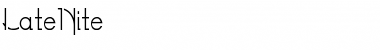 Download LateNite Font Download LateNite Font
