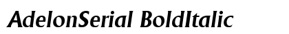 AdelonSerial BoldItalic preview