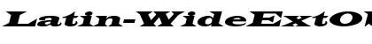Download Latin-WideExtObl Font Download Latin-WideExtObl Font