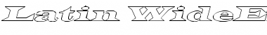 Download Latin-WideExtObl-Normal Hollow Font Download Latin-WideExtObl-Normal Hollow Font
