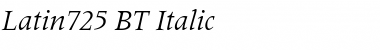 Download Latin725 BT Font