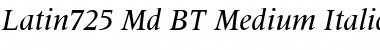 Latin725 Md BT Font