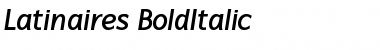 Latinaires BoldItalic Font