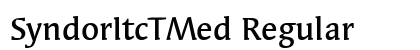 SyndorItcTMed Regular preview