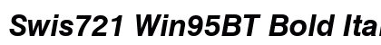 Swis721 Win95BT Bold Italic preview