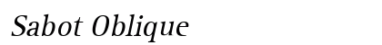 Sabot Oblique Preview