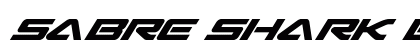 Sabre Shark Bold Italic Bold Italic preview