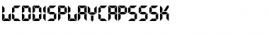 LCDDisplayCapsSSK Regular Font