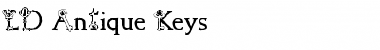 LD Antique Keys Font