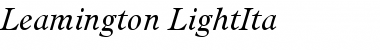 Leamington-LightIta Font