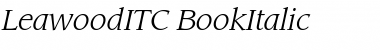 LeawoodITC Italic Font