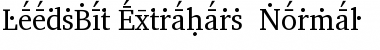 LeedsBit ExtraChars1 Normal Font
