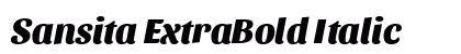 Sansita ExtraBold Italic preview