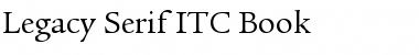 Legacy Serif ITC Regular Font