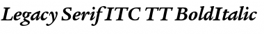 Legacy Serif ITC TT BoldItalic Font