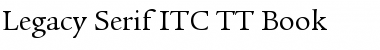 Legacy Serif ITC TT Book Font