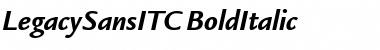 LegacySansITC BoldItalic Font