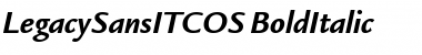LegacySansITCOS BoldItalic Font