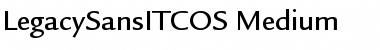 LegacySansITCOS-Medium Medium Font