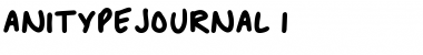 Anitype Journal Font