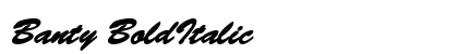 Banty BoldItalic Preview