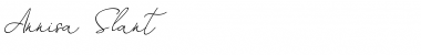 Annisa Slant Font