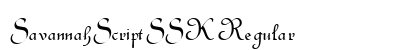 SavannahScriptSSK Regular