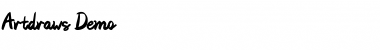 Artdraws Demo Font