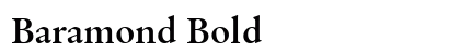 Baramond Bold preview